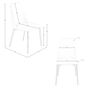 Chaises - Chaise en siimilicuir gris clair - ANGEL CERDÁ