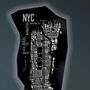 Wall lamps - New York Wall Lamp in Leather, Backlit with LED Customizable - FRANK&FRANK