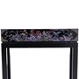 Console table - Mother-of-Pearl Console Table – Korean Floral Motif with Drawer - FEBRUARY MOUNTAIN