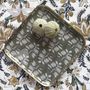 Trays - Alhambra enamelled metal trays with handpainted gold trim - MAISON LILO