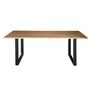 Tables Salle à Manger - Table à manger en bois d'acacia et pieds en métal - GINER Y COLOMER