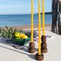 Objets de décoration - Bougeoir bois & laiton - MAISON PECHAVY