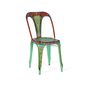 Chaises - Lot de 2 chaises multicolores en métal peint à la main - GINER Y COLOMER