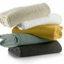 Linge de lit - Jeté recyclé Titou Carbone 180 x 260 - MAISON VIVARAISE - SDE VIVARAISE WINKLER