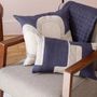 Bed linens - Swami Bed Throw Marine 180 X 260 - MAISON VIVARAISE - SDE VIVARAISE WINKLER