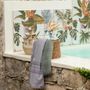 Linge de lit - Drap hammam Cancun Thym 90 x 180 - MAISON VIVARAISE - SDE VIVARAISE WINKLER