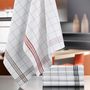 Torchons - Torchon Carreaux gris 50 X 70 - MAISON VIVARAISE - SDE VIVARAISE WINKLER