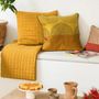 Cushions - Embroidered Cushion Etna Mirabelle 45 X 45 - MAISON VIVARAISE - SDE VIVARAISE WINKLER