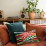 Cushions - Plain Cushion Fara Corinthe 45 X 45 - MAISON VIVARAISE - SDE VIVARAISE WINKLER