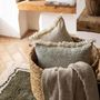 Throw blankets - Jane Heathered Throw Blanket Cacao 130 X 160 - MAISON VIVARAISE - SDE VIVARAISE WINKLER