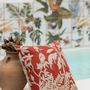 Cushions - Embroidered Cushion Raki Rooibos 45 X 45 - MAISON VIVARAISE - SDE VIVARAISE WINKLER