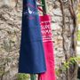 Tabliers de cuisine - Tablier de cuisine Papa poule recyclé Indigo 72 x 90 - MAISON VIVARAISE - SDE VIVARAISE WINKLER