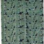 Plaids - Plaid imprimé Ariane Pétrole 135 x 200 - MAISON VIVARAISE - SDE VIVARAISE WINKLER