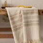 Linge de lit - Drap hammam Cancun Lin 90 x 180 - MAISON VIVARAISE - SDE VIVARAISE WINKLER