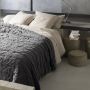Linge de lit - Jeté uni Elise finition capiton Tonnerre 240 x 260 - MAISON VIVARAISE - SDE VIVARAISE WINKLER