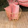 Throw blankets - Elise Knotted Dots Throw Blanket Pêche 140 X 200 - MAISON VIVARAISE - SDE VIVARAISE WINKLER