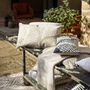 Cushions - Embroidered Cushion Flora Marine 40 X 65 - MAISON VIVARAISE - SDE VIVARAISE WINKLER