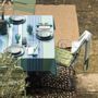 Tabliers de cuisine - Tablier de cuisine recyclé Yuna avec poche Vert eau 72 x 85 - MAISON VIVARAISE - SDE VIVARAISE WINKLER