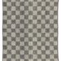 Throw blankets - Recycled Checkered Throw Isabel Ardoise 130 X 160 - MAISON VIVARAISE - SDE VIVARAISE WINKLER