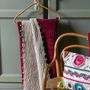 Throw blankets - Plain Plaid Gastounet Griotte 140 X 200 - MAISON VIVARAISE - SDE VIVARAISE WINKLER