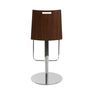 Stools - Adjustable brown eco-leather stool - ANGEL CERDÁ