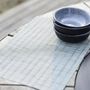 Table cloths - Manoka placemat set Orage 33 X 45 - MAISON VIVARAISE - SDE VIVARAISE WINKLER