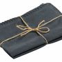 Napkins - Set of 2 recycled table napkins Delia Ombre 41 X 41 - MAISON VIVARAISE - SDE VIVARAISE WINKLER