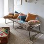 Coussins - Coussin uni Elise Ocre 45 x 45 - MAISON VIVARAISE - SDE VIVARAISE WINKLER