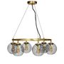 Hanging lights - Como brass ceiling lamp round with 5 domes - DYBERG LARSEN