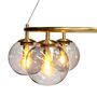 Hanging lights - Como brass ceiling lamp round with 5 domes - DYBERG LARSEN