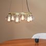Hanging lights - Como brass ceiling lamp round with 5 domes - DYBERG LARSEN