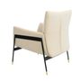 Armchairs - Upholstered armchair upholstered in grey cowhide leather - ANGEL CERDÁ