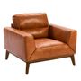 Armchairs - Upholstered buffalo cow leather armchair - ANGEL CERDÁ