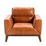 Armchairs - Upholstered buffalo cow leather armchair - ANGEL CERDÁ