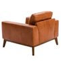 Armchairs - Upholstered buffalo cow leather armchair - ANGEL CERDÁ
