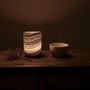 Candlesticks and candle holders - Candle holder Kara Set of 2 - Alabaster Stone - handcrafted ecological - MAISON ZOE