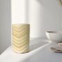 Candlesticks and candle holders - Candle holder Kara Set of 2 - Alabaster Stone - handcrafted ecological - MAISON ZOE