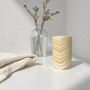 Candlesticks and candle holders - Candle holder Kara Set of 2 - Alabaster Stone - handcrafted ecological - MAISON ZOE