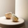 Candlesticks and candle holders - Candle holder Curved alabaster stone–crafted elegant design - tealight - MAISON ZOE