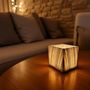 Candlesticks and candle holders - Zana Candle Holder – Alabaster Stone - handcrafted, Set of 2 - Square - MAISON ZOE