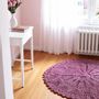 Tapis contemporains - Tapis en crochet Istanbul — Tapis monochrome fait main au design uniqu - MAISON ZOE