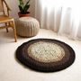Tapis contemporains - Tapis Dublin, finition beige/rose, crocheté polychrome, élégant 85 cm - MAISON ZOE
