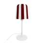 Lampes de bureau  - Lampe de table grise à rayures rouges foncées - DYBERG LARSEN