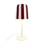 Lampes de bureau  - Lampe de table grise à rayures rouges foncées - DYBERG LARSEN