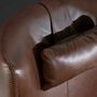 Fauteuils - Fauteuil pivotant en cuir avec coussin amovible - ANGEL CERDÁ