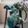 Linge de lit - Jeté Maia Pétrole 180 x 260 - MAISON VIVARAISE - SDE VIVARAISE WINKLER