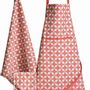 Maniques - Manique 2 en 1 Fatou recyclée Corail 20 x 20 - MAISON VIVARAISE - SDE VIVARAISE WINKLER
