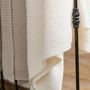 Throw blankets - Recycled Knit Throw Danilo Ivoire 130 X 160 - MAISON VIVARAISE - SDE VIVARAISE WINKLER