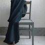 Linge de lit - Jeté recyclé Maia Navy 260 x 260 - MAISON VIVARAISE - SDE VIVARAISE WINKLER