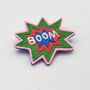 Gifts - Embroidered pin “BOOM” – A stitched spark - PETIT POIRIER